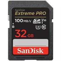 Memory SD 32GB Sandisk Extreme Pro 100MB