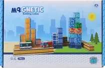 Cubos Magnéticos de Construção Magnetic Building Cubes Chuang Huang - CH1433 (74 Pçs)
