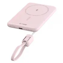 Carregador Port. G-Tide Slim 01 5000MAH Pink Wireless