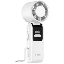Mini Ventilador G-Tide FH02 5 Pás Recarregável com Carregador Portátil - Branco