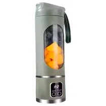 Mini Liquidificador Portatil Juicing HS-860 / 25W / 450ML / 3 Velocidades / Recarregavel - Verde