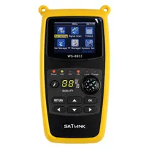 Localizador de Satelite Satlink WS-6933 DVB-S2 Digital - Amarelo