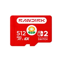 Cartão de Memória Micro SD Express Sandisk 512 GB 880-650 MB/s para Nintendo Switch 2 - Mario (SDSQXFN-512G-GR6ZN)