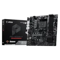 Placa Mãe MSI Pro B550M-P DDR4 Socket AM4 Chipset AMD B550 Micro ATX (911-7C95-206)