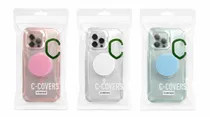 C-Covers Capa 360 iPhone 14 Pro Max + Pop Socket Varios Colores