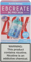 Vape Descartável Elf Bar Eb Create BC Pro 2026 Aurora Berries 40000 Puffs