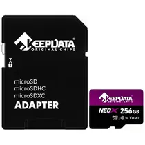 Cartão de Memória Keepdata Neox KDMSDC10U3A1/256G - 256GB - Micro SD com Adaptador - 95MB/s