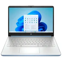 Notebook HP 14-DQ6102DX, Intel N150 (3.60GHZ), 4GB Ram, 128GB Ufs, Tela 14" HD (1366 X 768), Windows 11 Home, Inglês, Lilas Claro