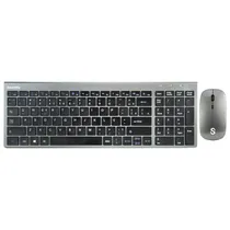 Teclado e Mouse Sem Fio Smartfy TW01B Português Cinza