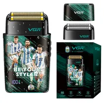 Barbeador Eletrico VGR Voyager V-309 / Recarregável - Verde/Preto