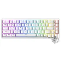Teclado Gamer Mecânico Redragon K709W-RGB Nova USB / RGB / Inglês - Branco