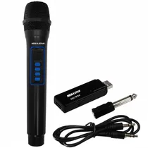 Microfone Sem Fio Megastar MICWR8B - Preto
