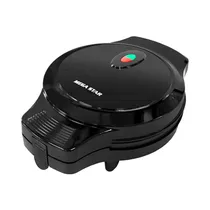 Máquina de Waffle Y Donas Mega Star TX803 2 En 1 750W 110V Negro