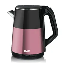 Chaleira Elétrica Raf R.97819-110 / 2.5 Litros / 1100W / 110V - Preto/ Vinho