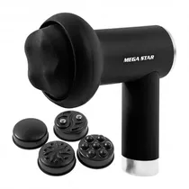 Megastar Masajeador Muscular FMA4N 5 Cabezales/Recargable Black