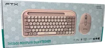 Kit Teclado+Mouse Wireless FTX FTXGK01 BT Purple Español