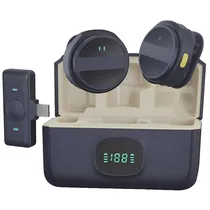 Microfone para Celular Satellite A-MK203 Sem Fio - Preto