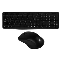 Kit Teclado e Mouse Mtek KM-5239 Sem Fio Português - Preto