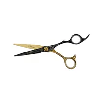 Tesoura de Corte JRL Professional Preto/Dourado 500