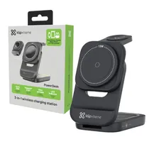 Cargador Wireless Klip KDC-150 Powerdesk 3 En 1 - Black
