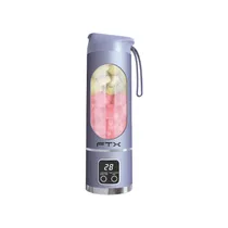 Licuadora Porta.FTX 25W Recarg 3 Func. PB-PR Lila