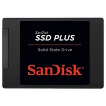 SSD Sandisk Plus, 2TB, 2.5", SATA 3, Leitura 545MB/s, Gravação 450MB/s, SDSSDA-2T00-G26