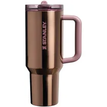 Copo Térmico Stanley The Flip Straw Quencher Protour Tumbler 10-12486-1155 - 1.18L - com Bico - Polished Rose Gold