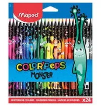 Maped 2401 Lapiz de Color Monters 24PCS