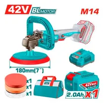 Politriz A Bateria Total 180MM / 7" TAPLI42181 – 42V / com 1 Bateria / 2AH