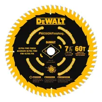 Disco Dewalt 7 1/4" 60T para Clavos DW3196 – 7 1/4" / 60 Dentes