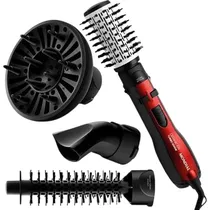 Escova Giratoria Mondial ER-09 Ceramic Preto/Vermelho 4IN1 110V 151452