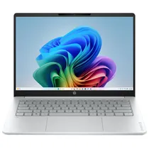 Notebook HP Omnibook 3 Ai 14-HZ0688CL, Snapdragon X X1-26-100 (2.97GHZ), 16GB Ram, 256GB SSD, Tela 14" 2K (1920 X 1200) Oled, Windows 11 Home, Inglês, Prata