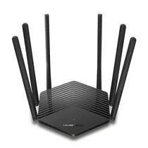 Router Wi-Fi Mercusys MR50G AC1900 6 Antenas Dualband Gigabit 2.4GHZ/5GHZ - Preto