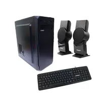 Kit Satellite Barebone K701 Gabinete / Alto-Falantes / Teclado Espanhol - Preto