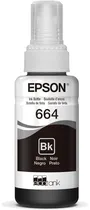 Botella de Tinta Epson T664 120 Black 70ML (L1/L2/L3/L5XX)