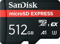 Memoria Micro SD Express 512GB Sandisk 880-650MB/s U3 A1 (SWITCH2) (SDSQXFN-512G-GN4NN)