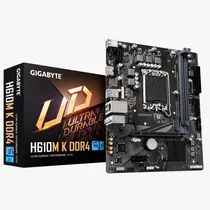 Placa-Mãe Intel 1700 Gigabyte H610M K DDR4 Micro ATX