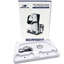 Base de Carregamento Gaminja P58 Multifuncional para Playstation 5 - Branco