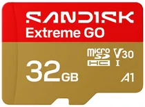 Memória Microsdhc Uhs-I Sandisk SDSQXGN-032G-GN6MN Extreme Go 32GB 100MB/s
