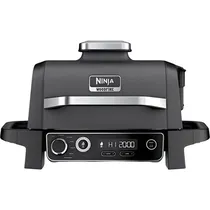 Grelha/Fritadeira Elétrica com Defumador 7 Em 1 Ninja Woodfire Pro OG701E 110V 1500 W - Inox/Cinza Escuro