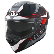 Casco KYT R2R LED - Negro/Gris Mate / L