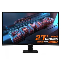 Monitor Gamer Gigabyte GS27FC 27" Full HD Curvo 180HZ HDMI DP - Preto