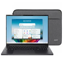 Notebook Acer Swift Go 16 Ai SFG16-A71T-R5UY AMD Ryzen Ai 7 445 Tela Touch Wuxga 16" / 16GB de Ram / 1TB SSD / WIN11HOME - Obsidian Preto (Inglês)