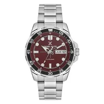 Daniel Klein Reloj Masc DK.1.13884-3 Rojo/Plateado