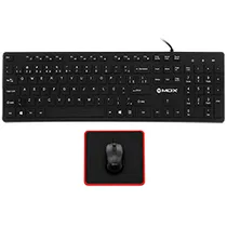Kit Teclado Mox MO-K351 + Mouse + Mousepad / Português - Preto