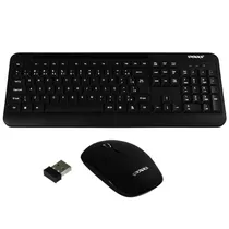 Teclado USB Satellite AK725G com Mou Sem Fio Espanol