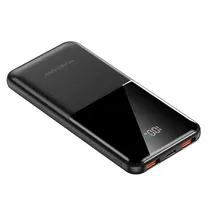 Carregador Portatil Powerbank High Quality / 10000MAH / 22.5W / 2X USB-A / USB-C - Preto
