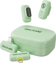 Microfone Sem Fio Hollyland Lark A1 Combo USB-C/Lightning - Mint Green