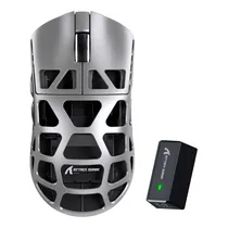 Mouse Attack Shark R3 Wired+2.4G+BT+BT5.1 8K Silvr Silver Grey PAW3395
