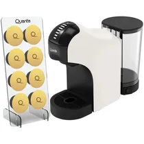 Cafeteira Elétrica Quanta Pure Flavour QTCMC50 - 1400W - 1L - 3 Em 1 - com Porta Cápsula - 220V - Branco